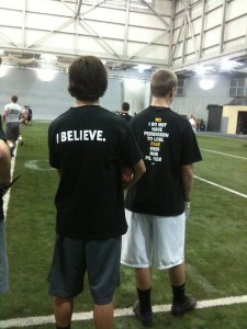 Young football players