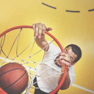 Basketball Man Sports Playing Game Concept